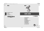 Bosch GSR 1000 Manual Del Usuario