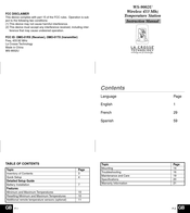 La Crosse Technology WS-9002U Manual De Instrucciones