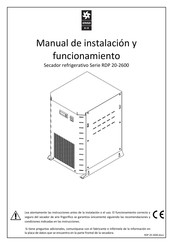 OMEGA AIR RDP 20-2600 Serie Manual De Instalación Y Funcionamiento