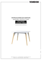 VONDOM 54323 Instrucciones De Montaje