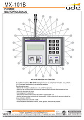 UDE MX-101B Manual De Instrucciones