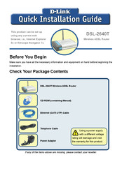 D-Link DSL-2640T Guía Rápida De Instalación
