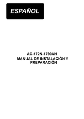 JUKI AC-172N-1790AN Manual De Instalacion Y Preparacion