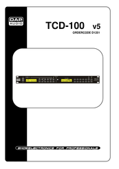 DAP Audio TCD-100 v5 Manual Del Usuario