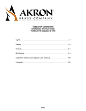 Akron TURBOJET Instrucciones De Funcionamiento