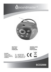 SOUNDMASTER SCD2000 Manual Del Usuario