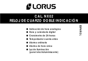 LORUS NX02 Manual De Instrucciones