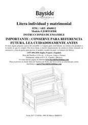 Bayside Furnishings JORTOFBB Instrucciones De Ensamble