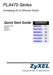 Zyxel PLA-470 Guia De Inicio Rapido