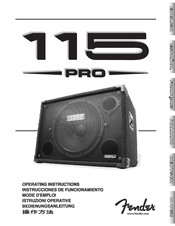 Fender 115 Pro Instrucciones De Funcionamiento