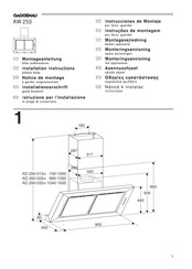 Gaggenau AW 250 Instrucciones De Montaje