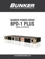 Bunker BPD-1 PLUS Manual De Operación