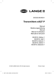 HACH LANGE si627 P Manual De Instrucciones