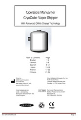 CHART CryoCube Manual Del Operador