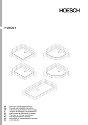 HOESCH THASOS II Serie Instrucciones De Planificación Y Montaje