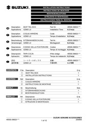 Suzuki 45500-39820 Serie Instrucciones Para El Montaje