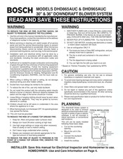 Bosch DHD865AUC Instrucciones