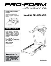 ICON Health & Fitness Pro-Form Carbon TL Manual Del Usuario