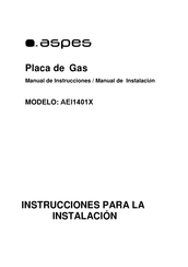 Aspes AEI1401X Instrucciones Para La Instalación