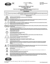 SIOUX A Serie Instrucciones Y Lista De Piezas