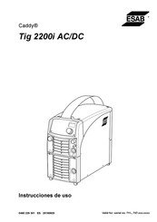 ESAB Caddy Tig 2200i AC/DC Instrucciones De Uso