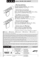 hawa Junior 160/GP Instrucciones De Montaje