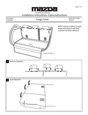 Mazda BCKPV0360 Instrucciones De Instalación