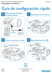 Philips AZ1834 Guía De Configuración Rápida