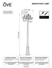OVE MARCO POST LAMP Manual De Instalación