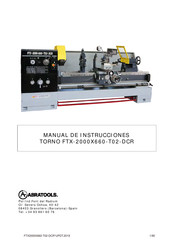 ABRATOOLS FTX-2000X660-T02-DCR Manual De Instrucciones