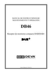 DEVA Broadcast DB46 Manual De Instrucciones De Mantenimiento Y Operación