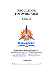 Solener RSD80 v3 Manual Del Usuario