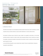 Hunter Douglas PANEL GLIDE Manual Tecnico