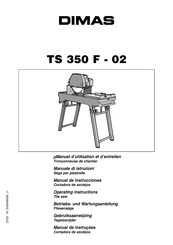 Dimas TS 350 F - 02 Manual De Instrucciones