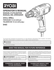 Ryobi D46C Manual Del Operador