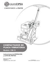 CIPSA CM-13 Instrucciones De Operacion Y Lista De Partes