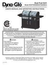 Dyna-Glo DGP700SSB Manual Del Usuario E Instrucciones De Funcionamiento