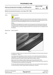 Porsche 7M7 Instrucciones De Montaje Y Modificación