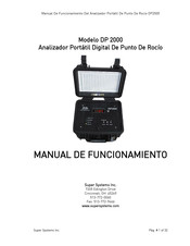 Super Systems DP 2000 Manual De Funcionamiento