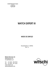 witschi WATCH EXPERT III Modo De Empleo