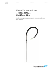 Endress+Hauser iTHERM TMS21 MultiSens Slim Manual De Instrucciones