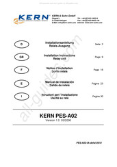 KERN PES-A02 Manual De Instrucciones