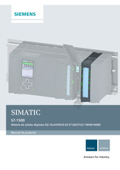 Siemens SIMATIC S7-1500 Manual De Producto