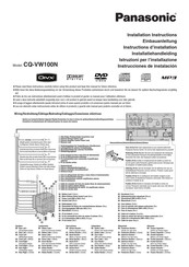 Panasonic CQ-VW100N Instrucciones De Instalación