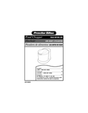 ProctorSilex 72588R Instrucciones De Uso