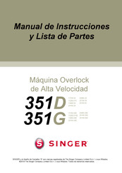 Singer 134M-04E Manual De Instrucciones Y Lista De Piezas