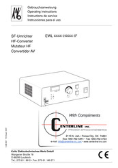 KaVo EWL 4444-I Instrucciones Para El Uso