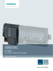 Siemens 1510SP-1 PN Manual De Producto