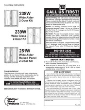 Whittier Wood Products 239W Instrucciones De Montaje