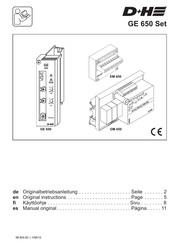 D+H GE 650 Manual Del Usuario